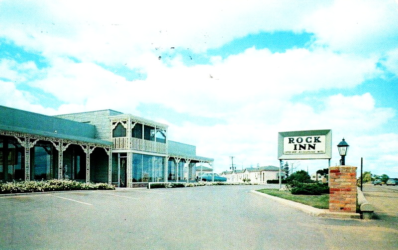 Rock Inn Motel & Restaurant - Vintage Postcard